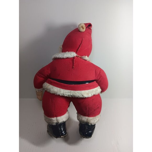 Vintage 1950s Rushton Coca-Cola Santa Claus Doll – Plush Rubber Face - Picture 3 of 5